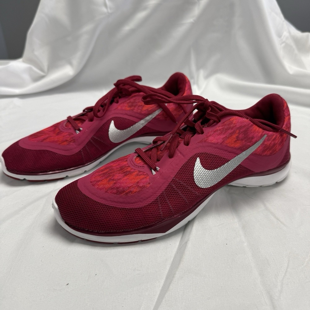 Nike Flex TR 6 Athletic Running Shoes 831578–600 Womens 8.5‎ Sneakers Red/pink